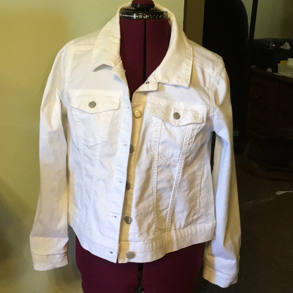 White denim jacket